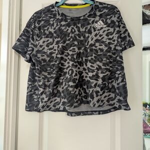 Adidas Monochrome Animal Print Tee